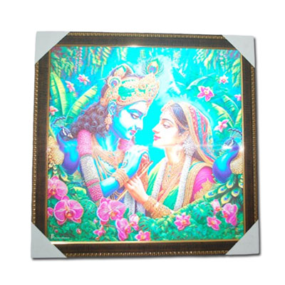 "5D Radha Krishna Photo Frame -code 1201-001 - Click here to View more details about this Product